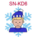Ski cap kid 6 - boy with fair skin blonde hair