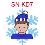 Ski cap kid 7 - boy with fair skin brown hair