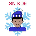 Ski Cap Kid 9 - boy with medium skin black hair