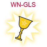 WN-GLS gold chalice with star of David