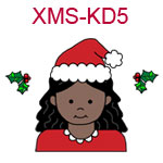 Christmas kid 5 - African American Girl