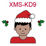 Christmas kid 9 - medium skin black hair boy