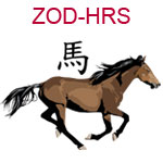 ZOD-HRS Chinese zodiac horse design