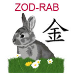 ZOD-RAB Chinese zodiac rabbit design