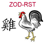 ZOD-RST Chinese zodiac rooster design