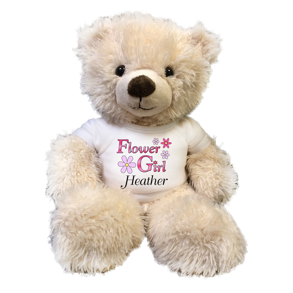 flower girl teddy bear gift