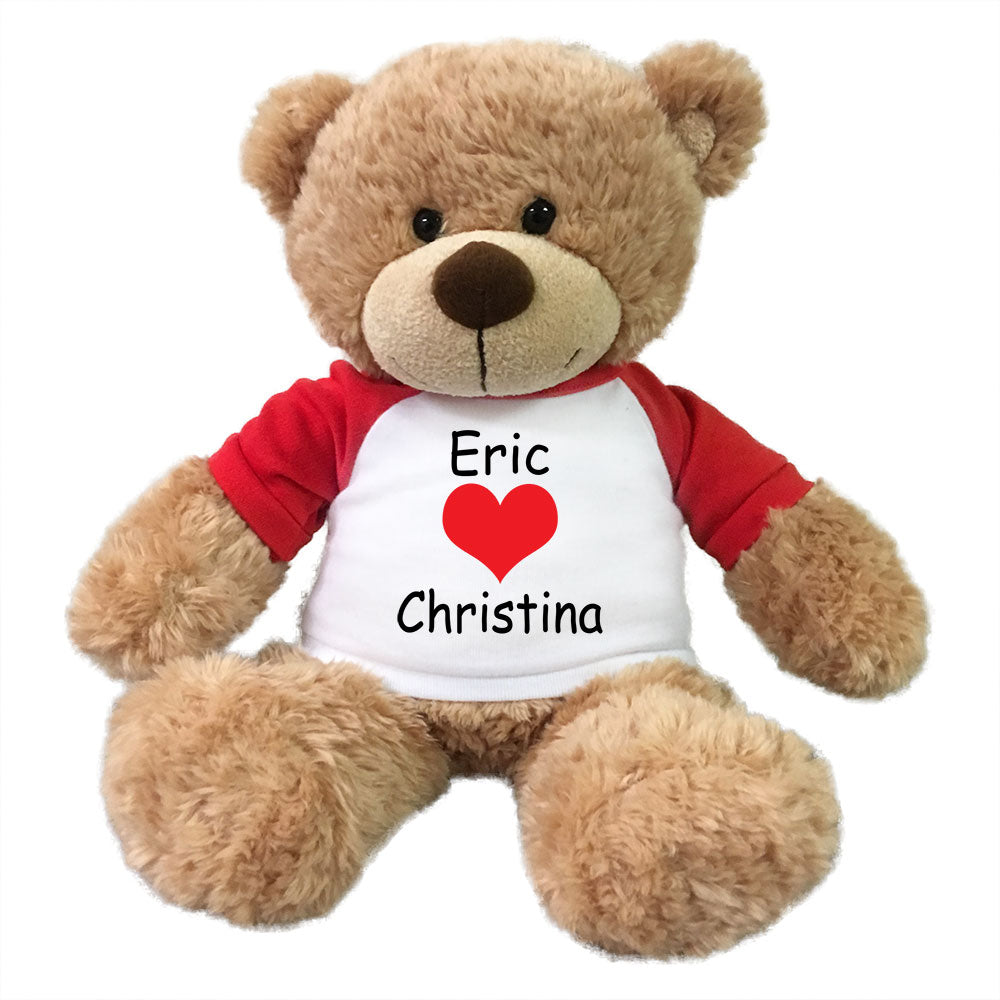 personalised teddy bears for valentines day