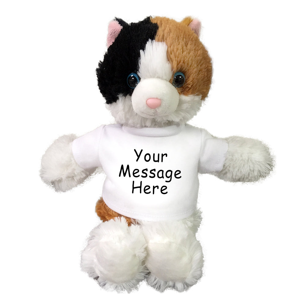 stuffed calico cat toy