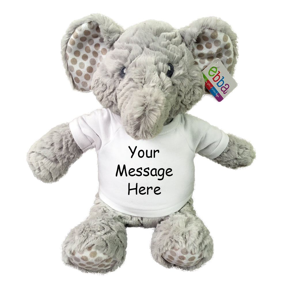 personalized stuffed elephant