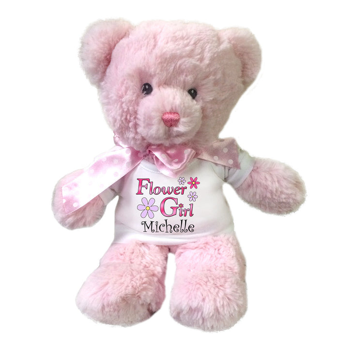 oitscute Teddy Bears Baby Cute Soft Plush Stuffed Animal Toy for Girl Women  16 (Pink Flower Pastoral Style)