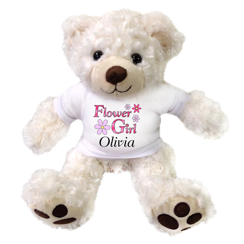 flower girl teddy bear gift