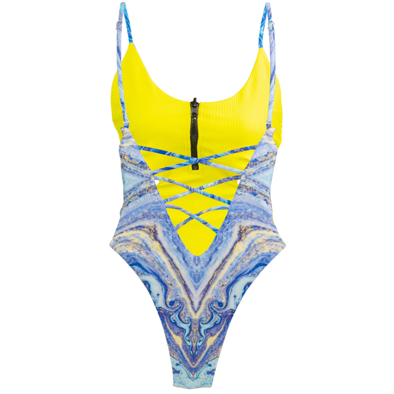 Satellite Island One Piece In Starlight Reversible Bikini Beach Australia