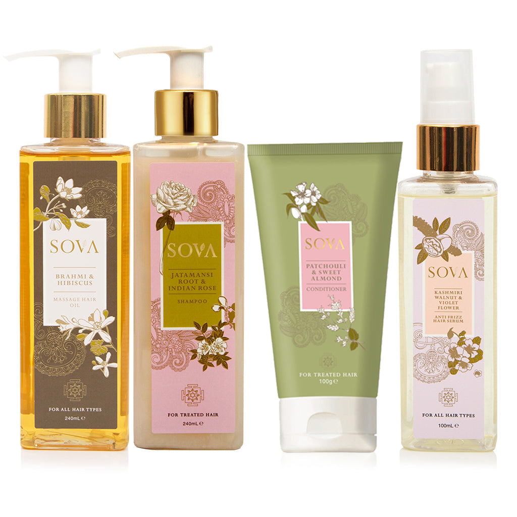Sovva Ritual - Hair Oil, Shampoo, Conditioner & Serum (Pack of 3) 680g SOVVA