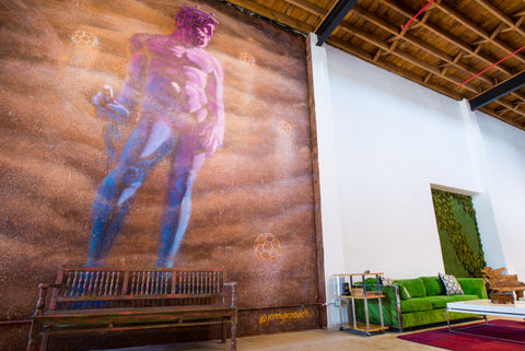 my mural inside Bar Works space. Photograph by Winston Smith Photography