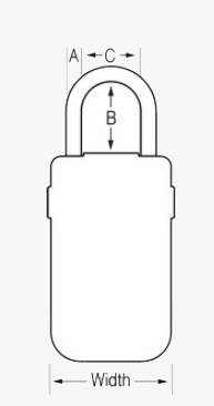 MASTER LOCK Model No. 5424D  2-7/8in (72mm) Wide Set Your Own Combination Light Up Dial Portable Lock Box