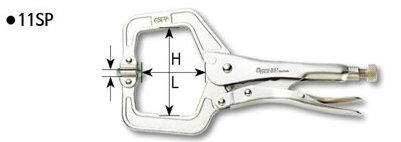 Vise-Grip Plier Clamps with Pivoting Jaws