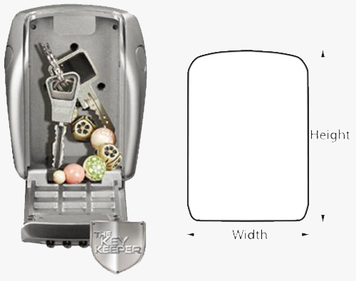 MASTER LOCK Model No. 5401D  3-1/4in (83mm) Wide Set Your Own Combination Wall Lock Box