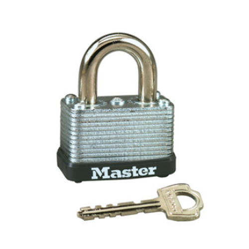 MASTER LOCK Model No. 22D 1-1/2in (38mm) Wide Laminated Steel Warded Padlock