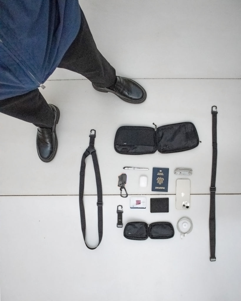 The bolstr AUX Sling and MINI Pocket provide minimalist fast access to your everyday carry. EDC.