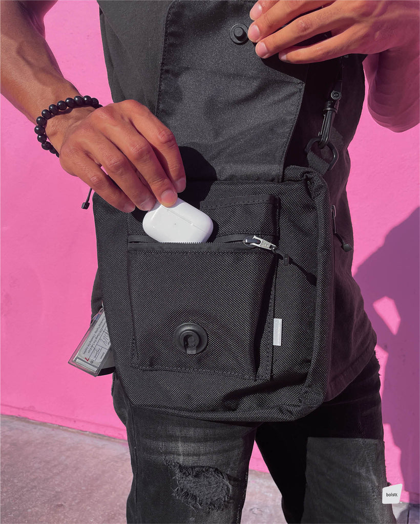 bolstr Small Carry Minimalist EDC Crossbody Bag for Men. Filling the void.