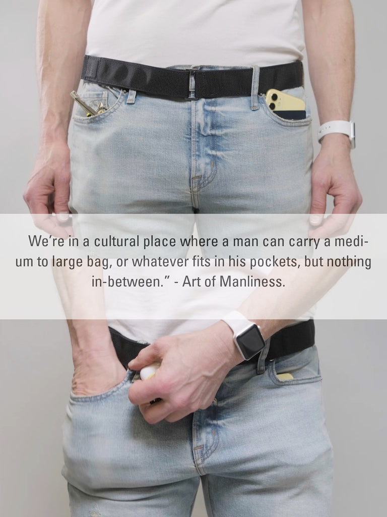 Overstuffed pockets are a problem facing most men.