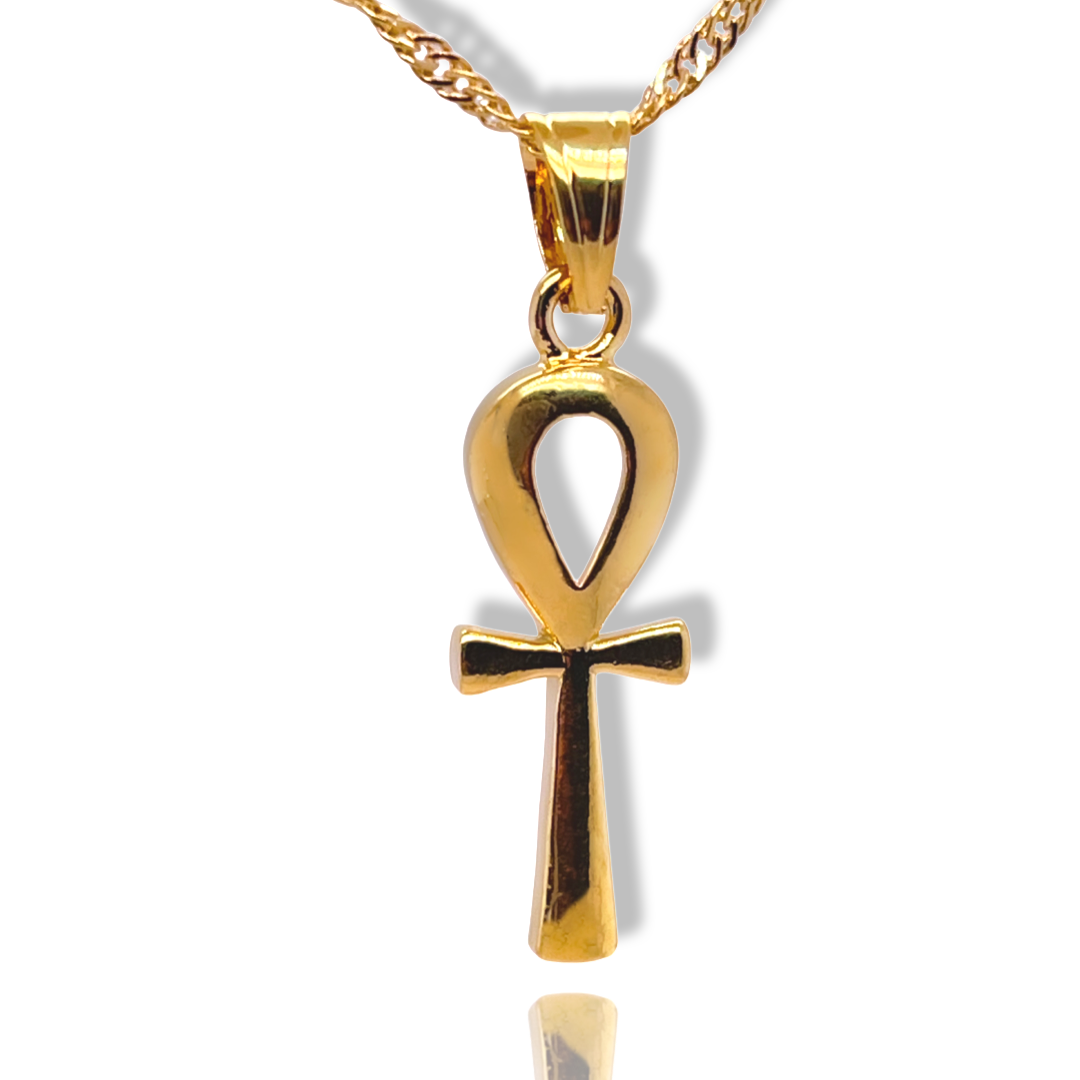 Little Ankh Gold Necklace – Ancient Aura Jewelry