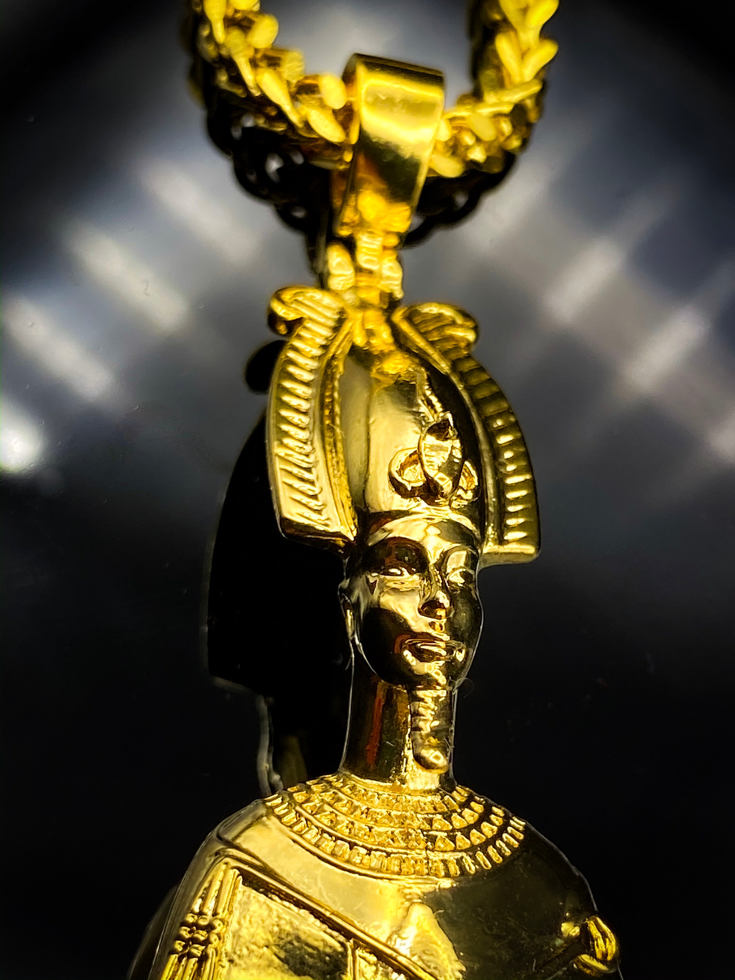 Ausar Osiris Gold Chain Ancient Aura Jewelry