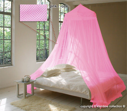 pink mosquito nets