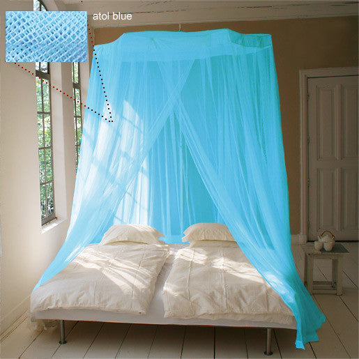 blue mosquito net