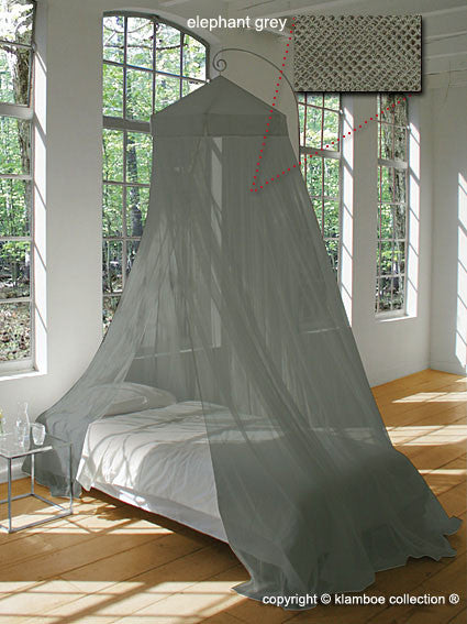 grey mosquito net