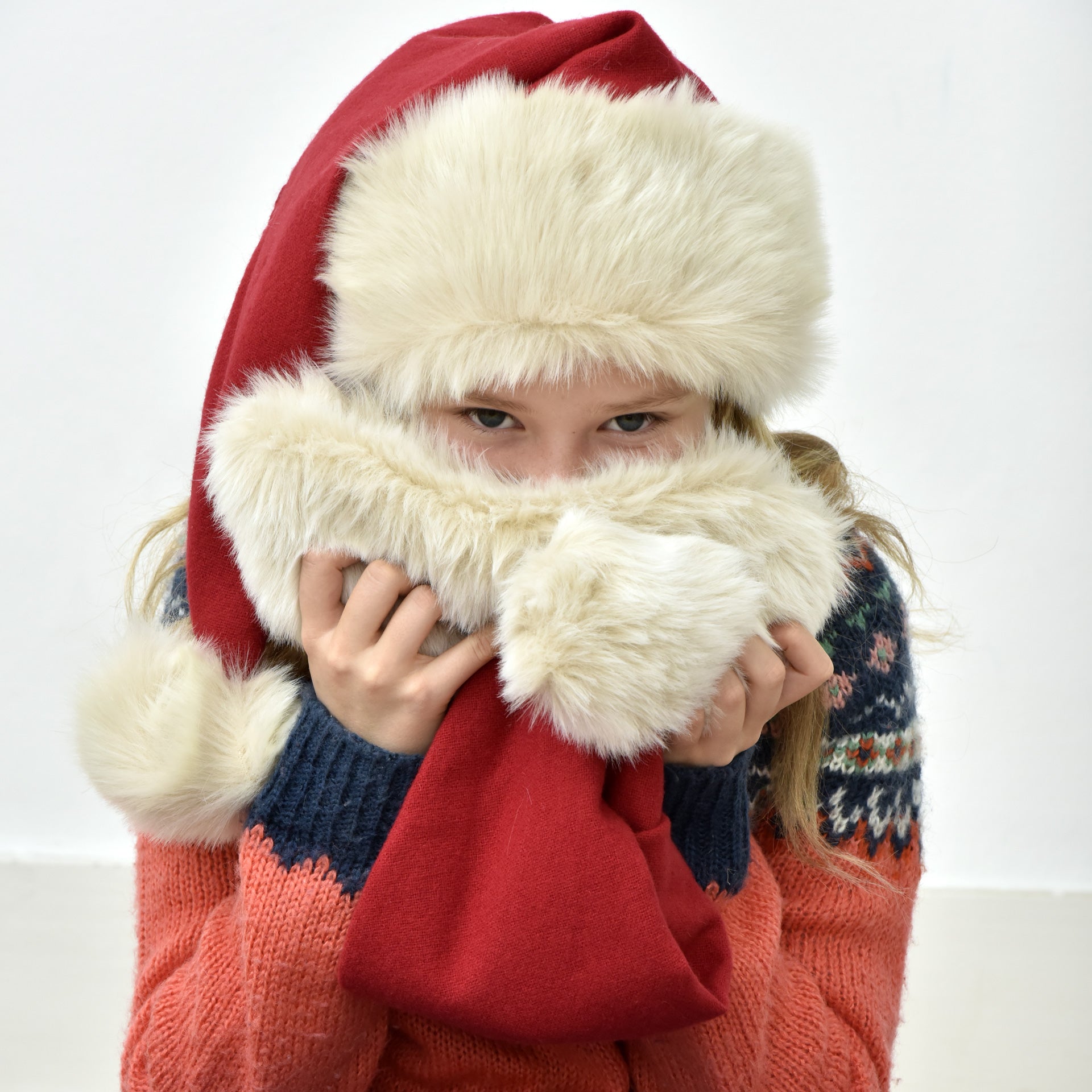 Luxury Santa Hat from merino wool and 