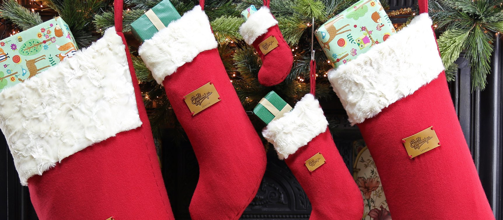 Santa's Little Workshop - High quality Christmas Stocking and Sacks