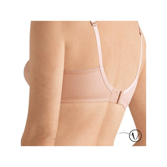 Mara Padded Wire-Free Front Closure Bra - Dark Grey & Light Nude 44742 /  44741 - Second to Nature Greensboro