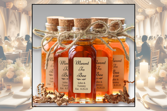 Honey wedding favors banner