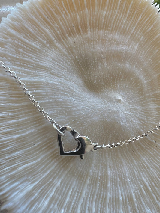 Heart lock necklace