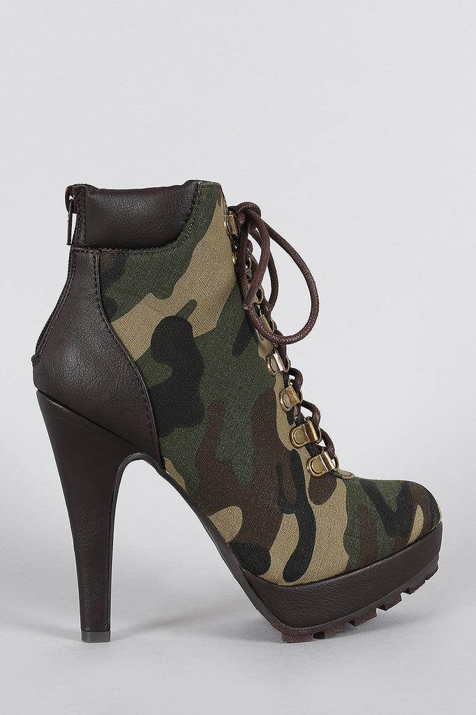 military high heel boots
