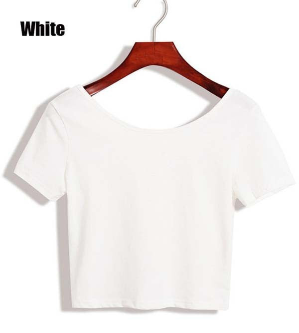 EAST KNITTING New Summer Style Fashion Crop Top Cotton Women T-shirt C ...