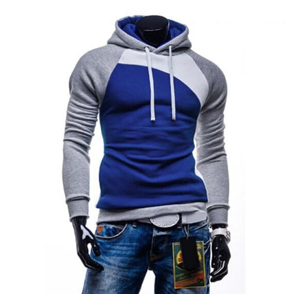 New Autumn Men Casual Brand Hoodies Patchwork Fashion Hooded Fleece Sw ...