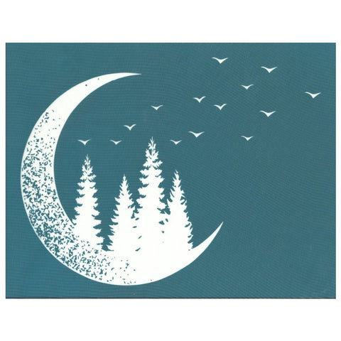 ink diy acrylic Moon â€“ Celestial Sun & Fabric Stencil, DIY EZScreenPrint To Printing Screen Ready Use