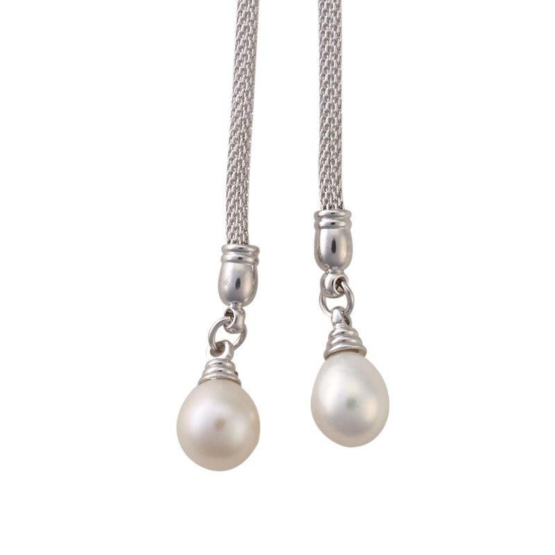 Double Pearl Lariat Necklace | Dog House Pearls