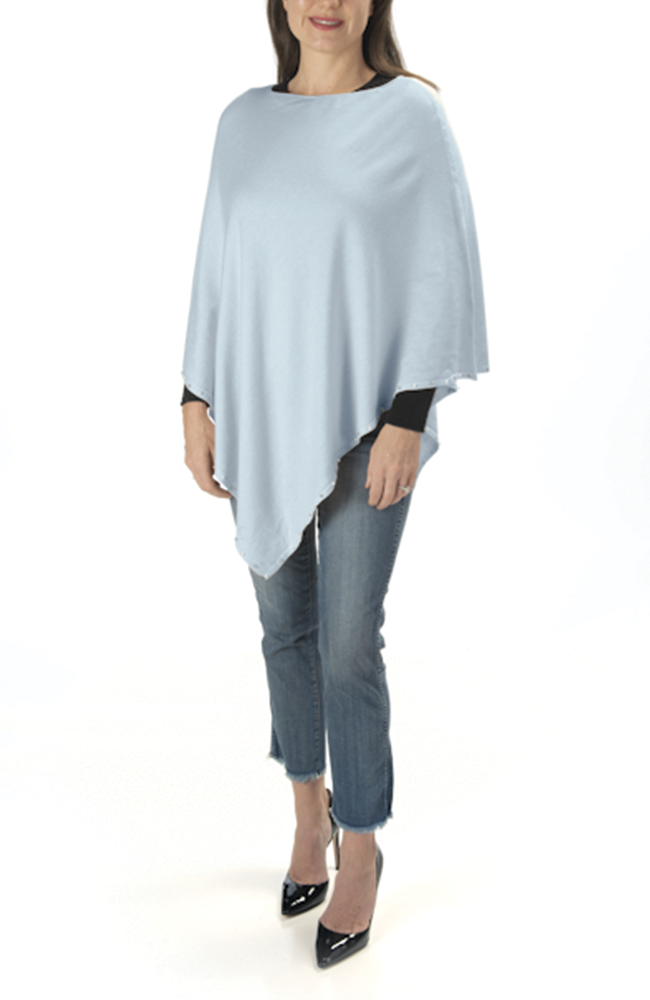 Ultra-soft Pearl-trimmed Poncho | Dog House Pearls