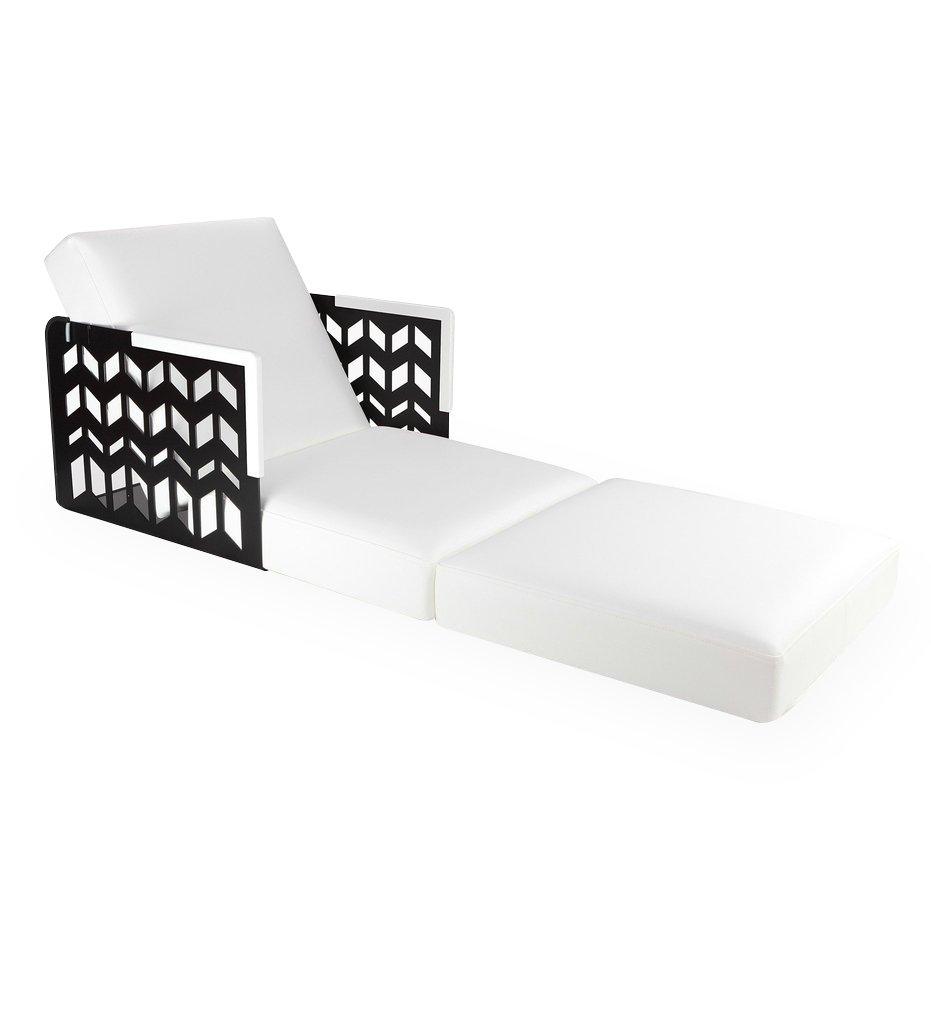 Kube Chevrons Lounge Chaise Corian Armrest Juniper House