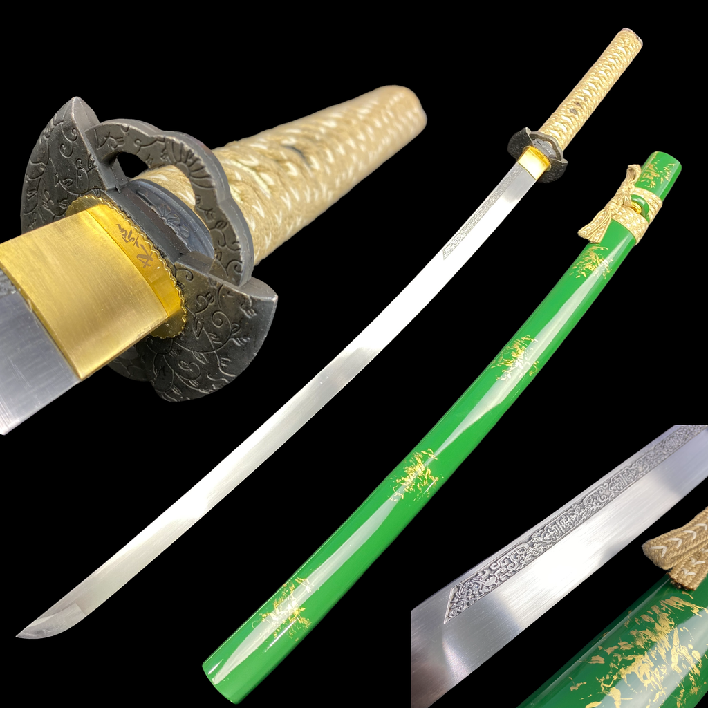 1045-carbon-steel-41-samurai-sword-w-green-gold-scabbard