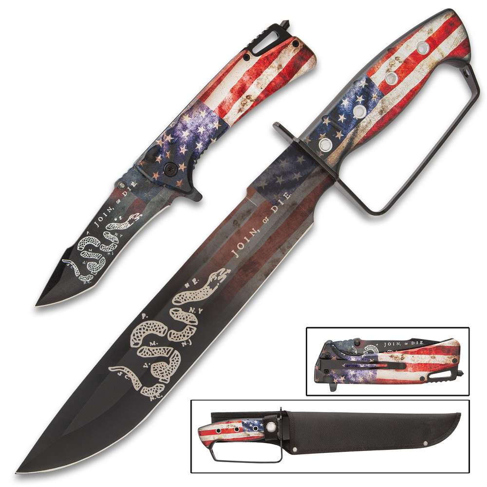 american-flag-bowie-and-pocket-knife-set