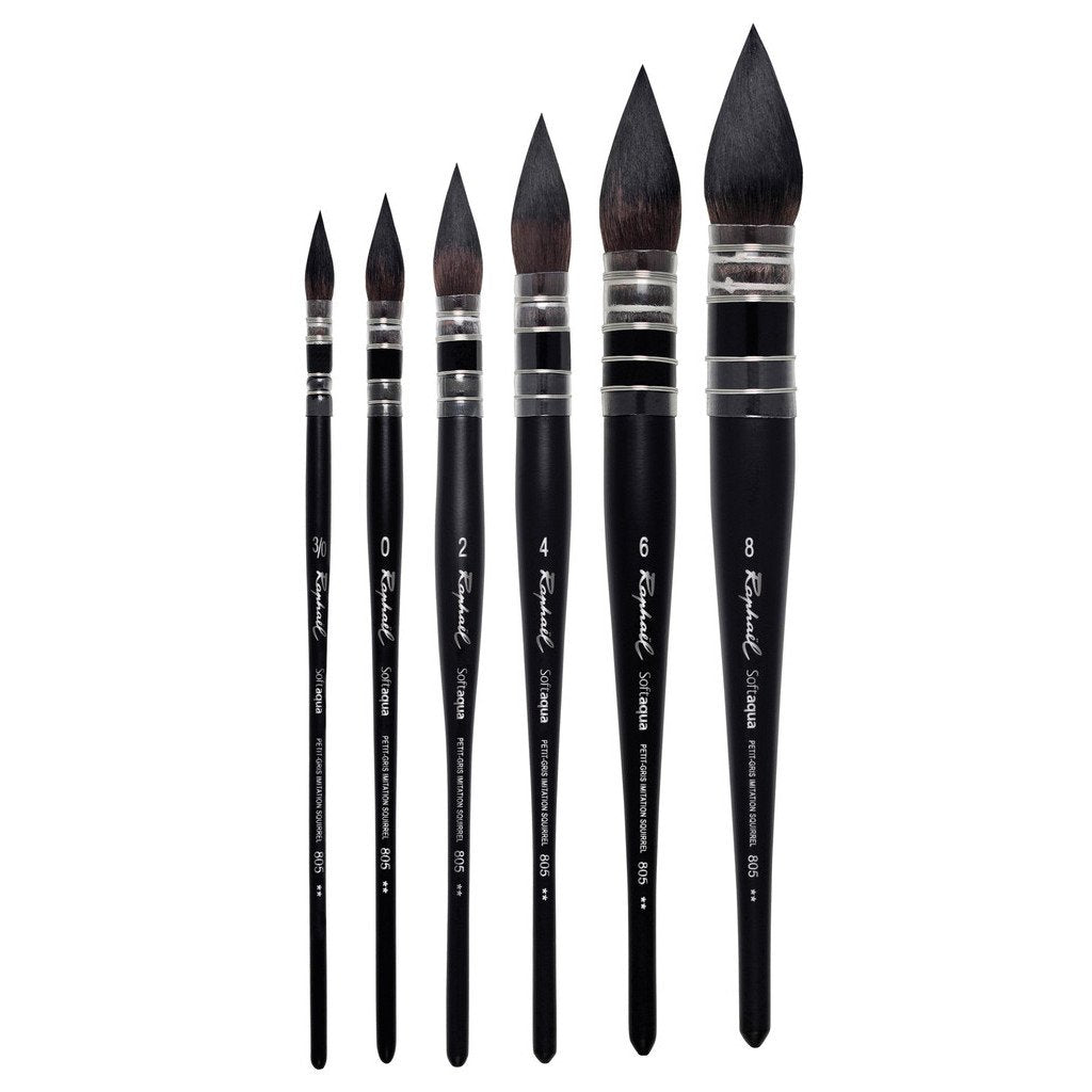 Raphael 8504 Precision Imitation Sable Watercolour Round Brush