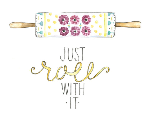 just roll with it t shirt