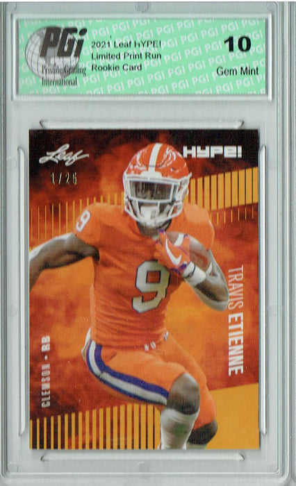 Travis Etienne 2021 Leaf Hype 53 Gold The 1 Of 25 Rookie Card Pgi 1 — Rookie Cards 