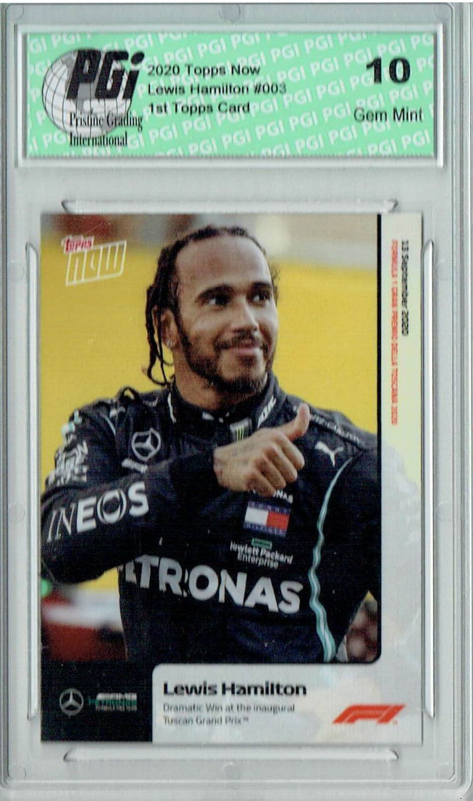 Lewis Hamilton 2020 1st Topps Now Card 003 Formula 1 F1 Only 1915 Mad