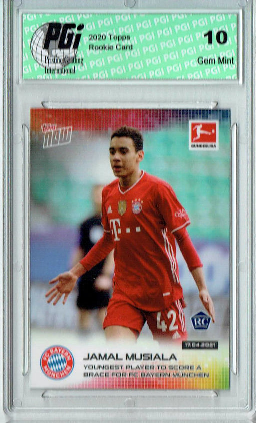 2020 Topps Now Bundesliga 171 Jamal Musiala German RC PSA 10 