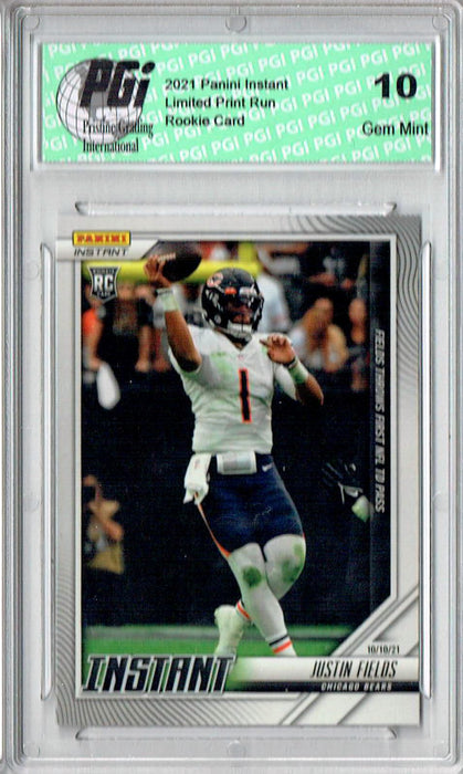 Justin Fields Chicago Bears Fanatics Exclusive Parallel Panini Instant NFL  Week 5 First Touchdown Pass Single
